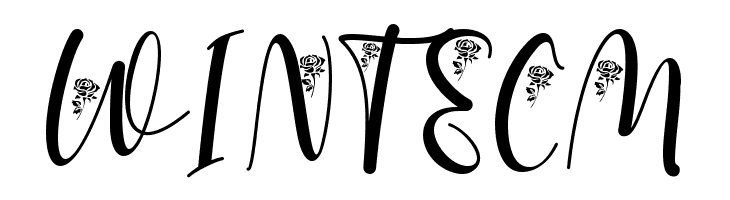 With Rose  Free Fonts Download