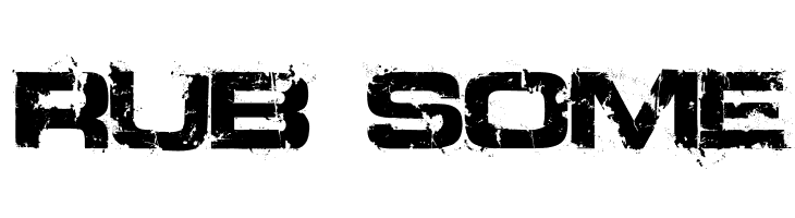 RUB%2BSOME Defused Extended Bold Font
