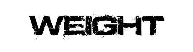 WEIGHT Defused Extended Bold Font