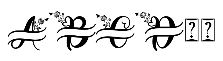 Monogram Butterfly  Free Fonts Download