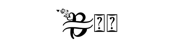 Monogram Butterfly  Free Fonts Download