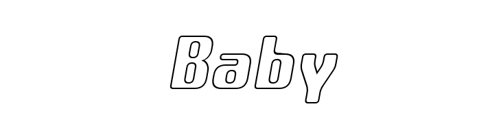 Amusette Outline Italic  Free Fonts Download