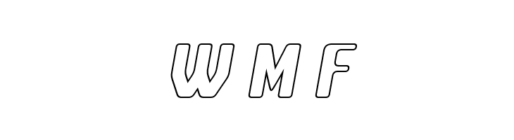 Amusette Outline Italic  Free Fonts Download