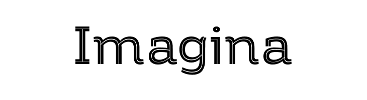 Amazing Slab Trial Inline Medium  Free Fonts Download