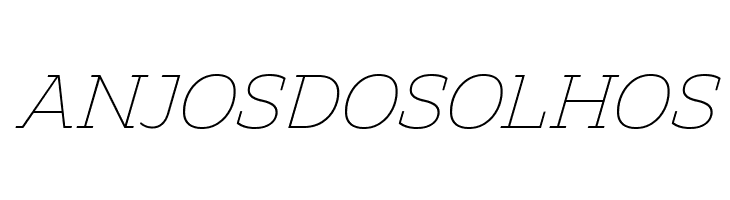 Amazing Slab Trial Extralight Italic  Free Fonts Download