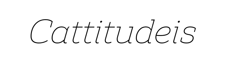 Amazing Slab Trial Extralight Italic  Free Fonts Download