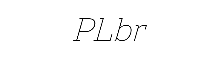 Amazing Slab Trial Extralight Italic  Free Fonts Download