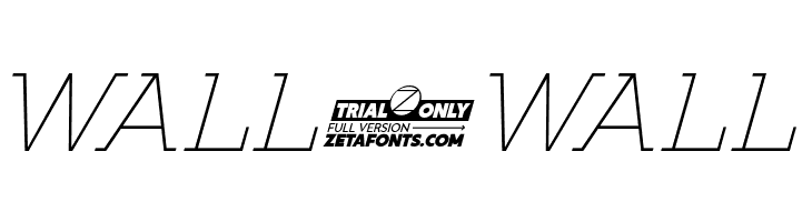 Amazing Slab Trial Extralight Italic  Free Fonts Download