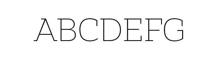 Amazing Slab Trial Extralight  Free Fonts Download