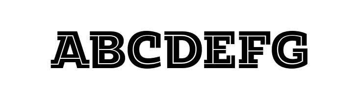Amazing Slab Trial Inline Black  Free Fonts Download
