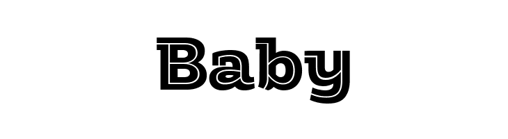 Amazing Slab Trial Inline Black  Free Fonts Download