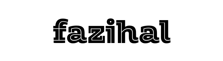 Amazing Slab Trial Inline Black  Free Fonts Download