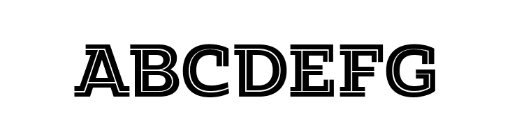Amazing Slab Trial Inline Extrabold  Free Fonts Download