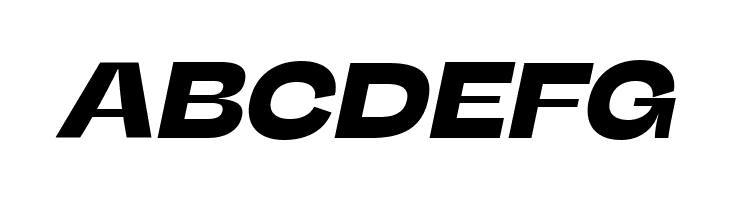 Stinger Wide Trial Bold Italic  Free Fonts Download