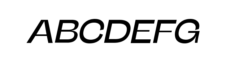 Stinger Wide Trial Italic  Free Fonts Download