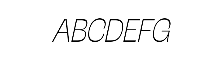 Stinger Trial Thin Italic  Free Fonts Download