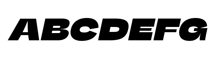 Stinger Wide Trial Heavy Italic  Free Fonts Download