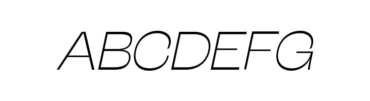 Stinger Wide Trial Thin Italic  Free Fonts Download