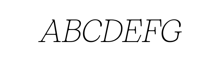 Bogart Trial Extralight Italic  Free Fonts Download