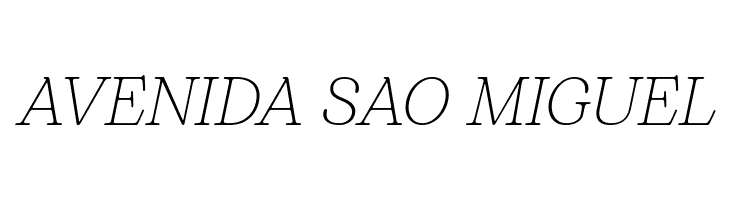 Bogart Trial Extralight Italic  Free Fonts Download