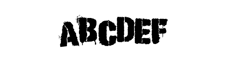 ABCDEF Punk Kid Font