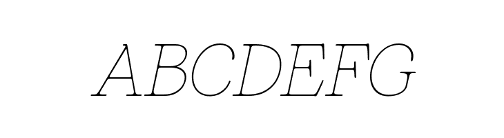 Bogart Trial Thin Italic  Free Fonts Download