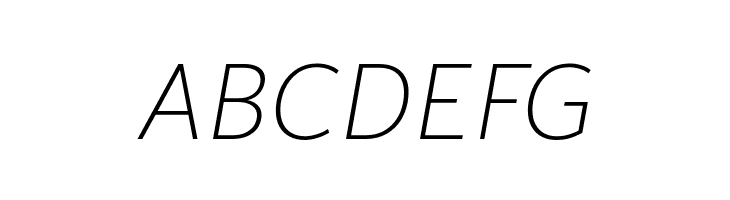 Blacker Sans Trial Extralight Italic  Free Fonts Download