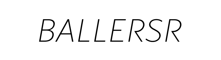 Blacker Sans Trial Extralight Italic  Free Fonts Download