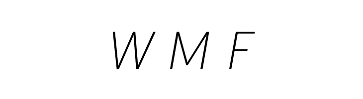 Blacker Sans Trial Extralight Italic  Free Fonts Download