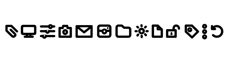 Iconic Pictograms Bold  Free Fonts Download