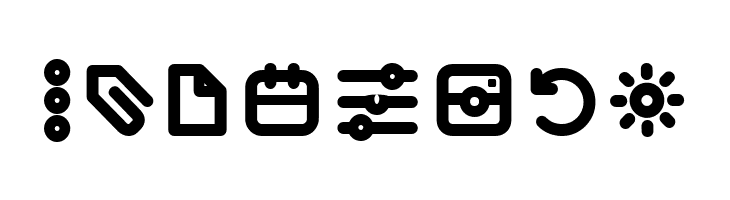 Iconic Pictograms Bold  Free Fonts Download