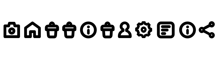 Iconic Pictograms Bold  Free Fonts Download