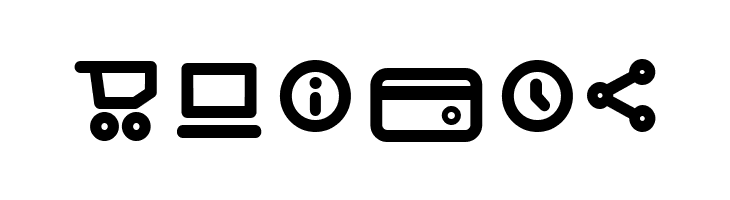 Iconic Pictograms Bold  Free Fonts Download