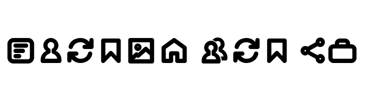 Iconic Pictograms Bold  Free Fonts Download