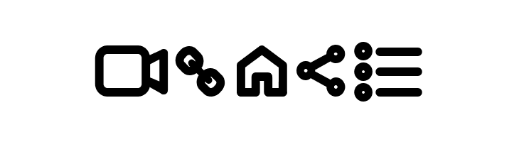 Iconic Pictograms Bold  Free Fonts Download