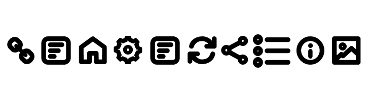 Iconic Pictograms Bold  Free Fonts Download