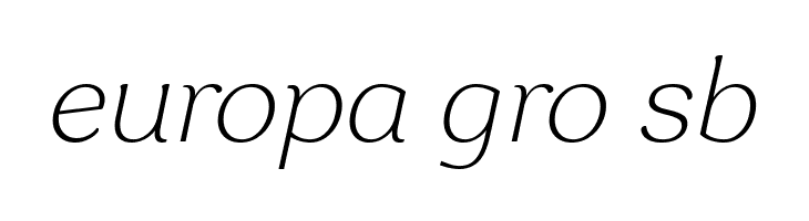 Garbata Trial Extralight Italic  Free Fonts Download