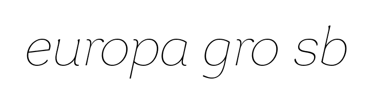 Garbata Trial Thin Italic  Free Fonts Download