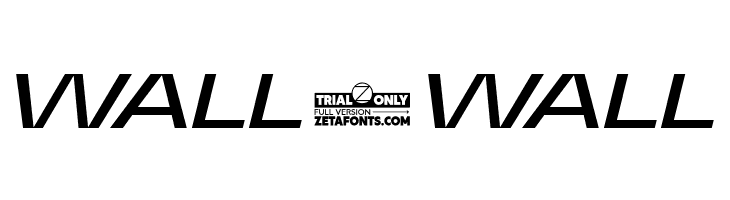 Asgard Trial Wide Regular Italic  Free Fonts Download