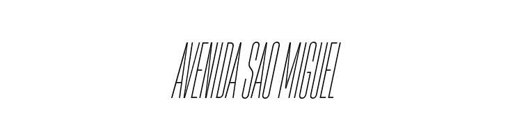 HeadingNow Trial 01 Thin Italic  Free Fonts Download