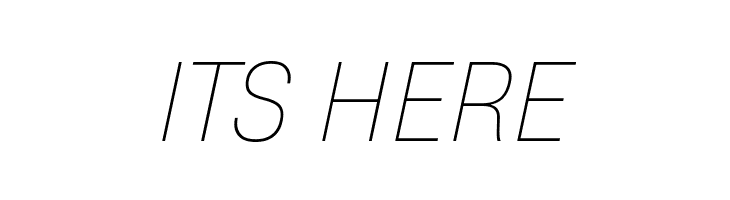 HeadingNow Trial 61 Thin Italic  Free Fonts Download