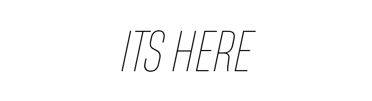 HeadingNow Trial 41 Thin Italic  Free Fonts Download