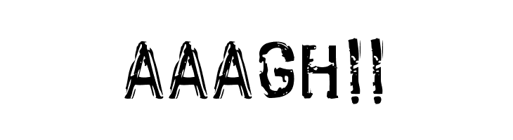 AAAGH%2521%2521 Scroonge-Normal Font