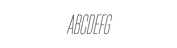 HeadingNow Trial 21 Thin Italic  Free Fonts Download