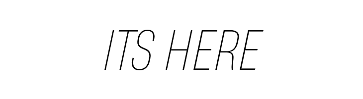 HeadingNow Trial 51 Thin Italic  Free Fonts Download