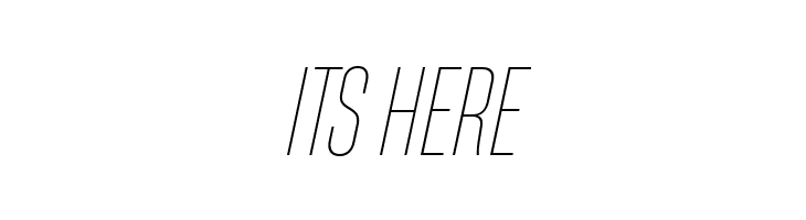 HeadingNow Trial 31 Thin Italic  Free Fonts Download