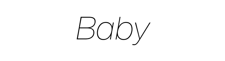 Milligram Trial Thin Italic  Free Fonts Download