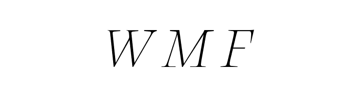 Calvino Grande Trial Extralight Italic  Free Fonts Download