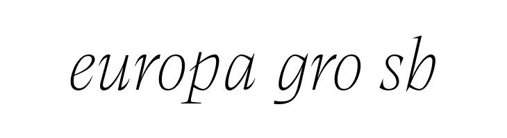 Calvino Grande Trial Thin Italic  Free Fonts Download