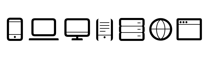 Aquawax Pro Pictograms Regular  Free Fonts Download